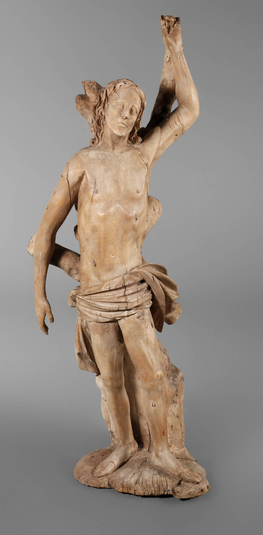 Geschnitzte Heiligenfigur