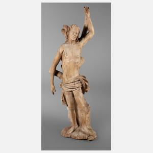 Geschnitzte Heiligenfigur