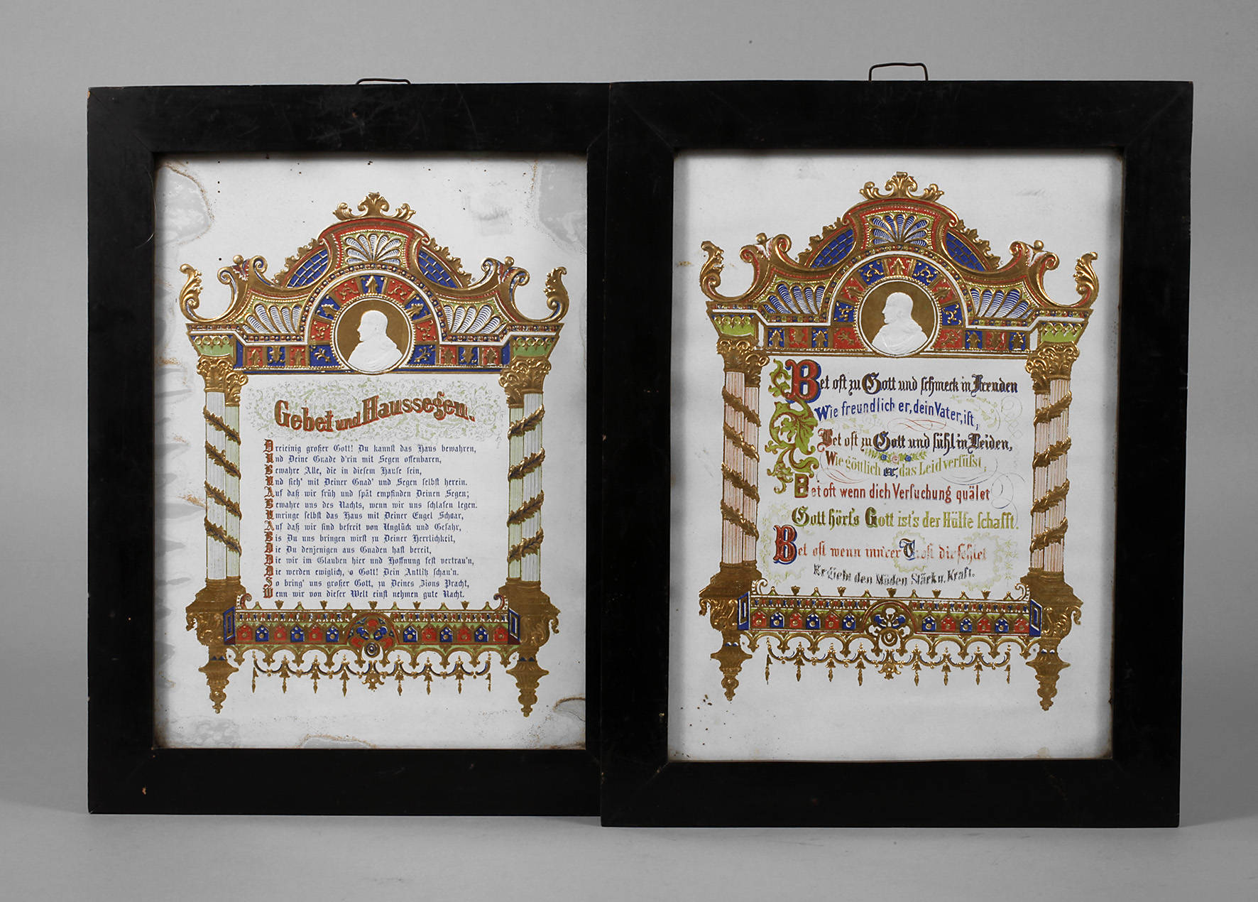 Paar Haussegen Biedermeier