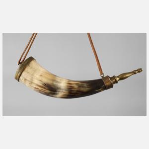 Großes jagdliches Pulverhorn