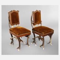 Paar Geweihstühle111