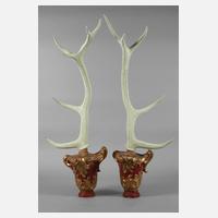 Paar jagdliche Wanddekorationen111