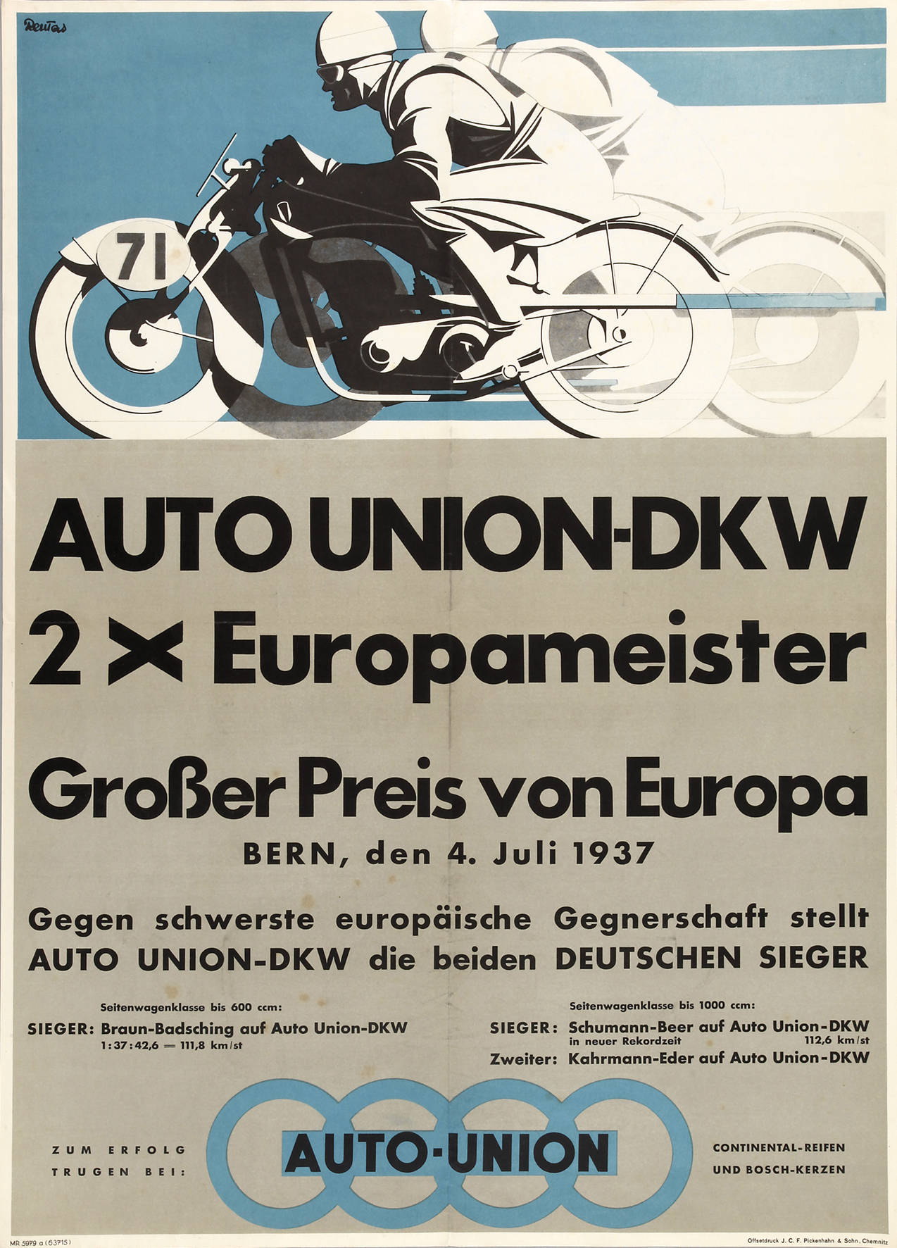 Plakat Auto Union