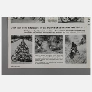 Plakat Auto Union Bildbericht Rennsporterfolge