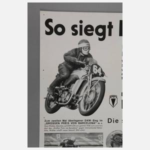 Plakat Auto Union Bildbericht Rennsporterfolge
