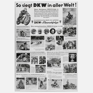 Plakat Auto Union Bildbericht Rennsporterfolge