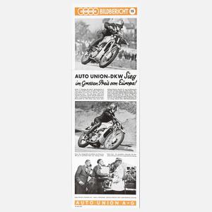 Plakat Auto Union Bildbericht Nr. 15