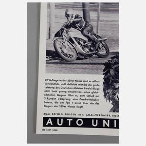 Plakat Auto Union Bildbericht Nr. 6