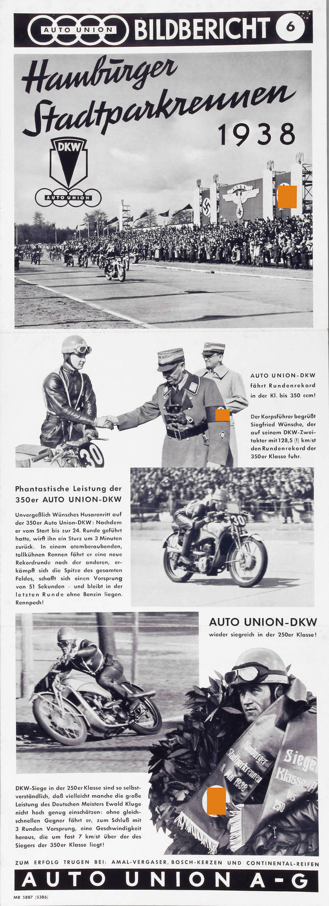 Plakat Auto Union Bildbericht Nr. 6