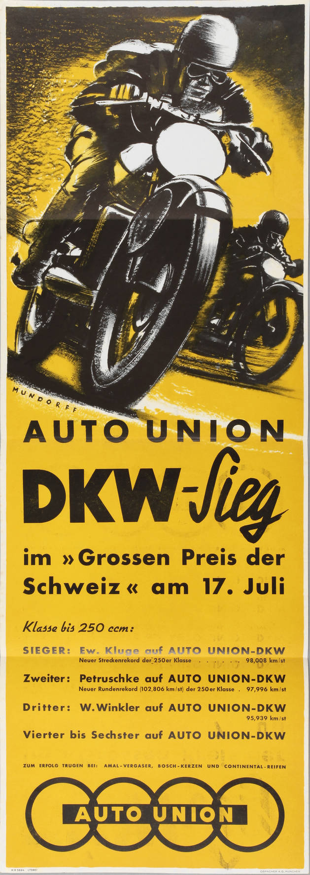 Plakat Auto Union
