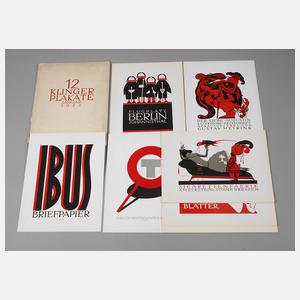 Mappe Plakate Julius Klinger