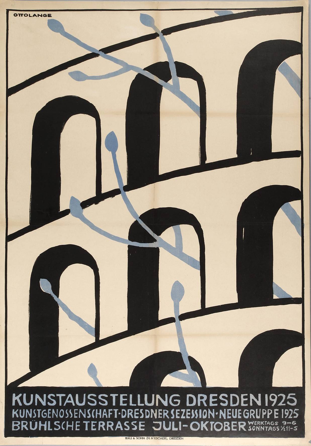 Ausstellungsplakat Otto Lange