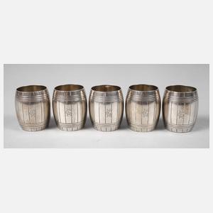 Fünf Schnapsbecher Moskau