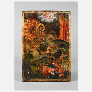 Ikone Georg der Drachentöter