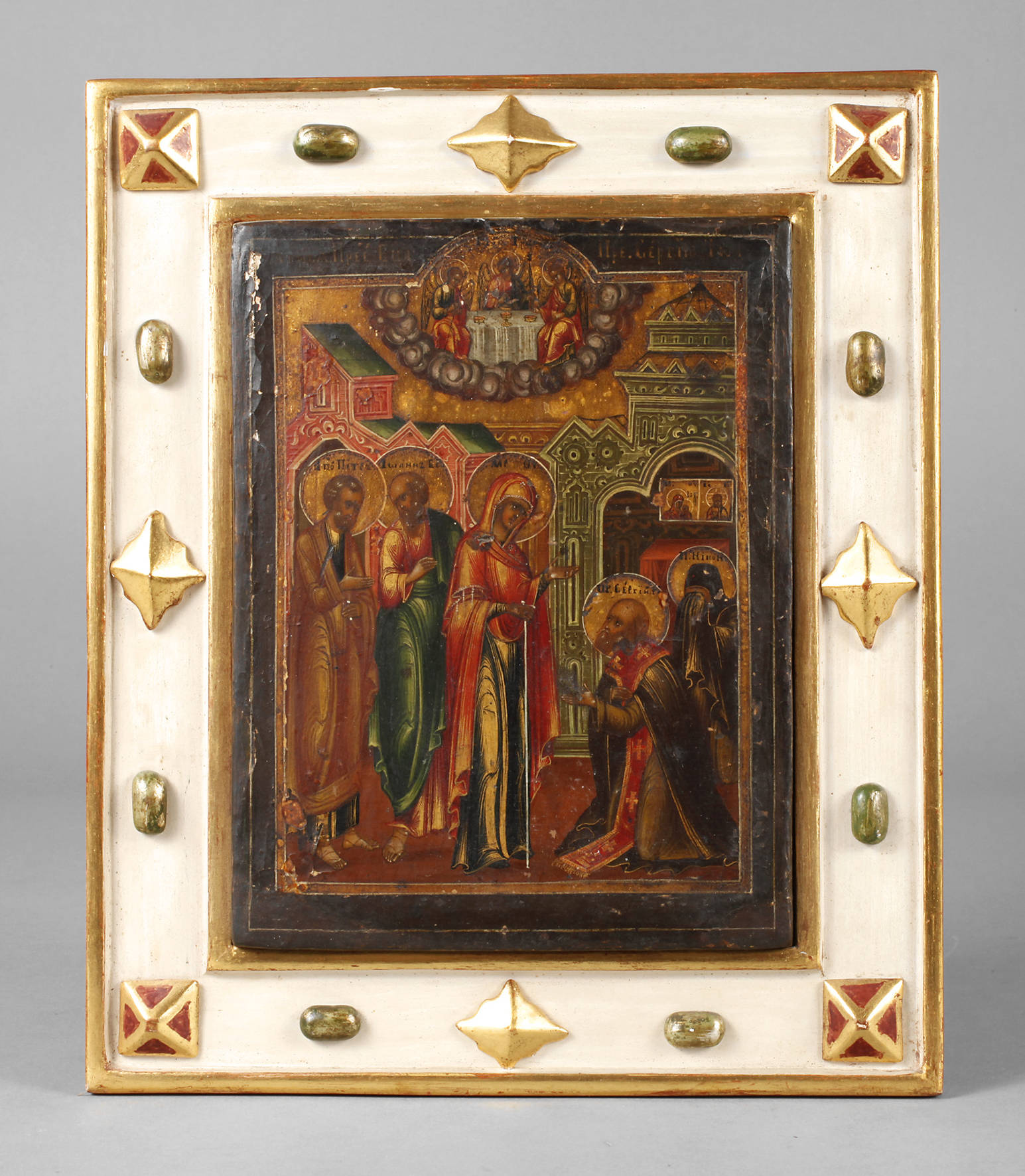 Kleine Ikone Erscheinung der Gottesmutter vor dem Hl. S. von Radonesch