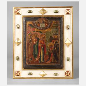 Kleine Ikone Erscheinung der Gottesmutter vor dem Hl. S. von Radonesch