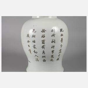 Deckelvase China