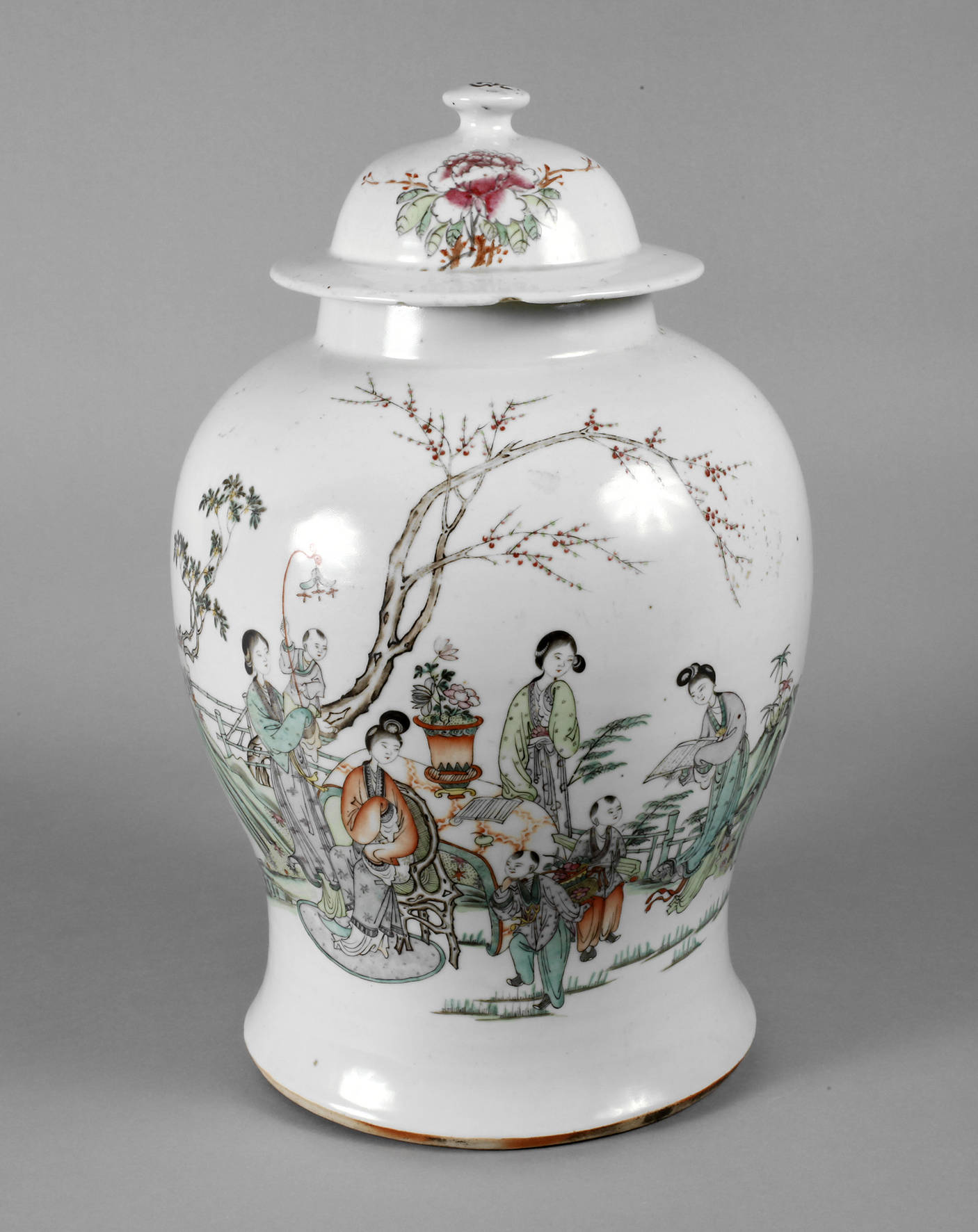 Deckelvase China