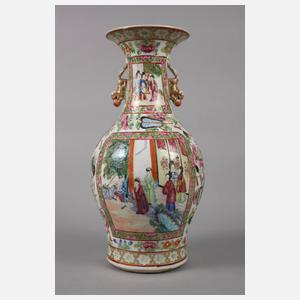 Paar Vasen Famille rose