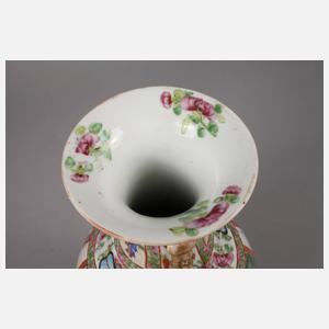 Paar Vasen Famille rose