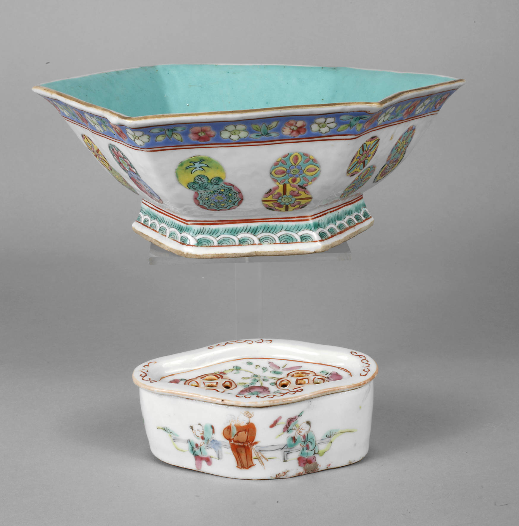 Zwei Teile Famille rose