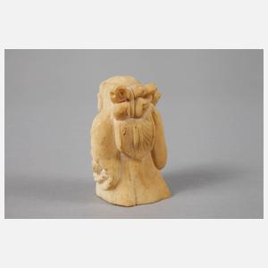 Beinschnitzerei Hotei