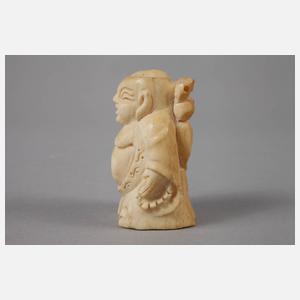 Beinschnitzerei Hotei