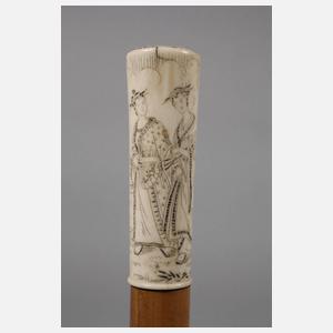 Stockgriff Elfenbein