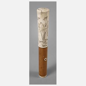 Stockgriff Elfenbein