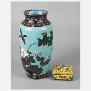Zwei Teile Cloisonné