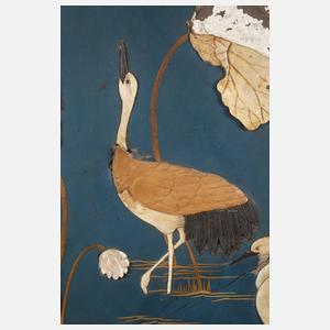 Paar große Zierteller