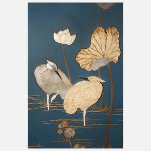 Paar große Zierteller