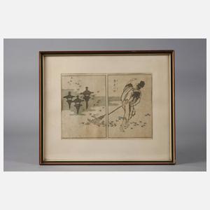 Japanischer Farbholzschnitt