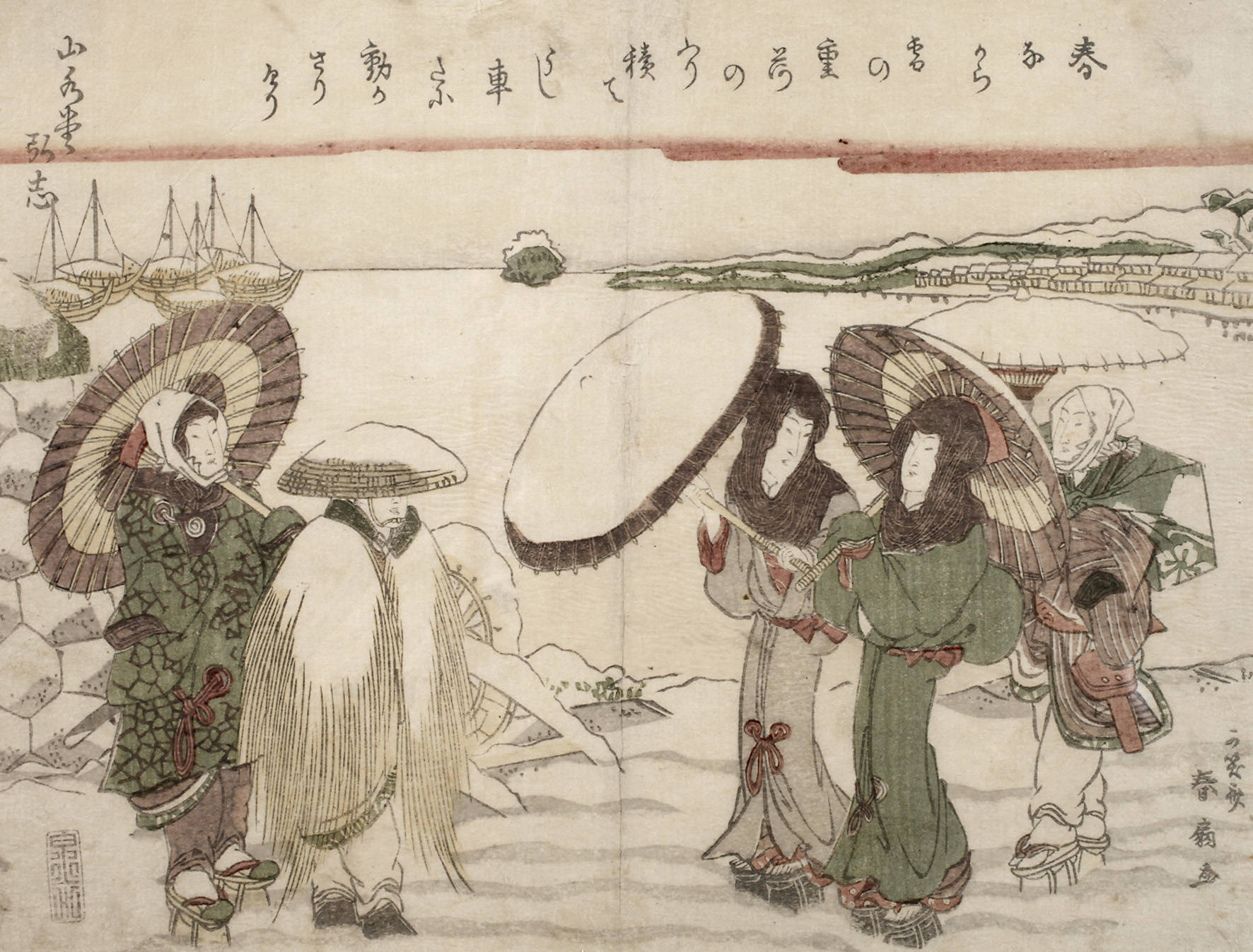 Katsukawa Shunsen, Farbholzschnitt