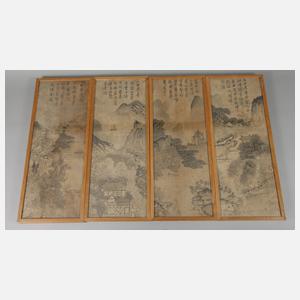 Zwölf Tuschmalereien