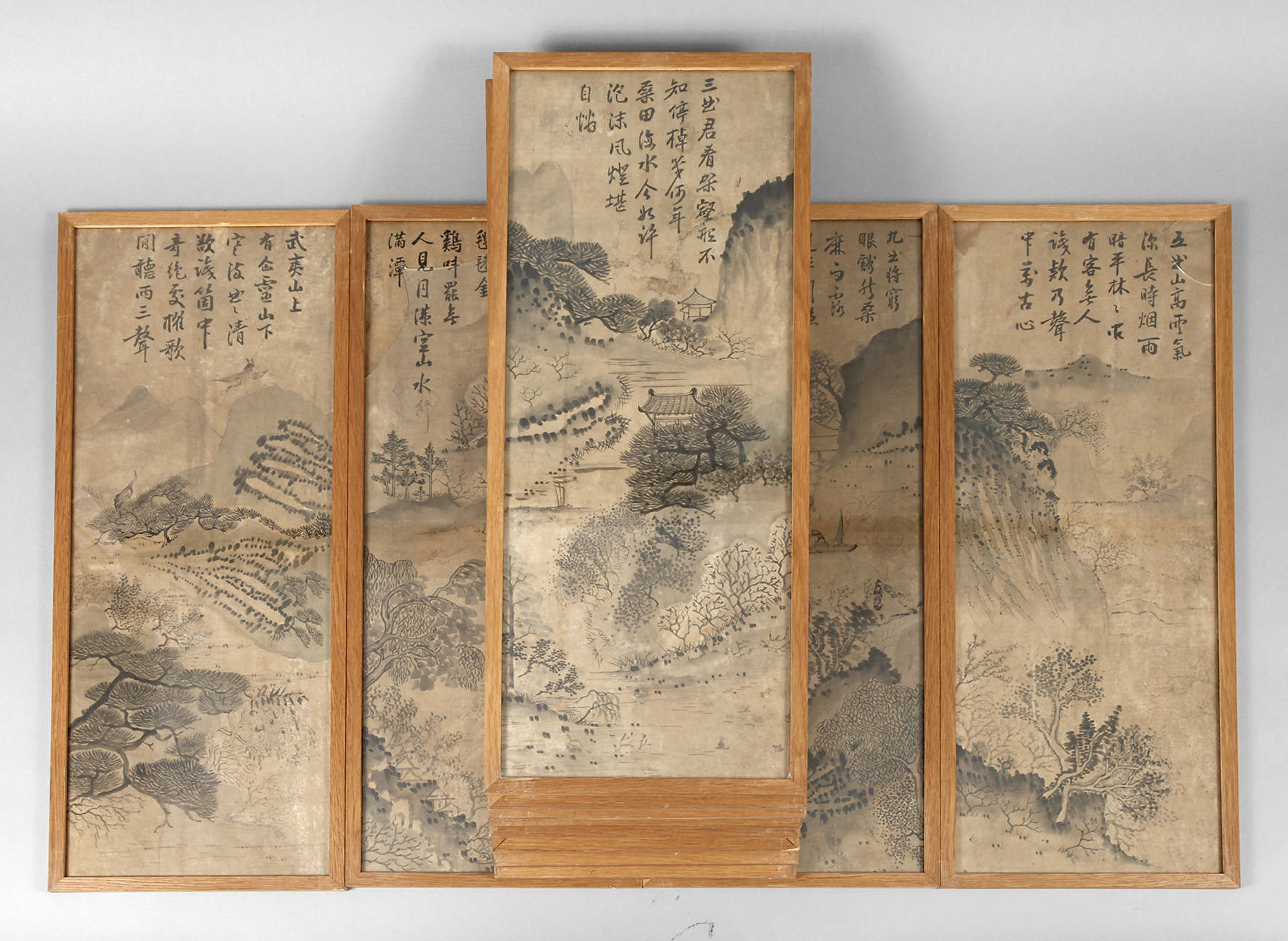 Zwölf Tuschmalereien