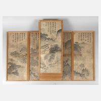 Zwölf Tuschmalereien111