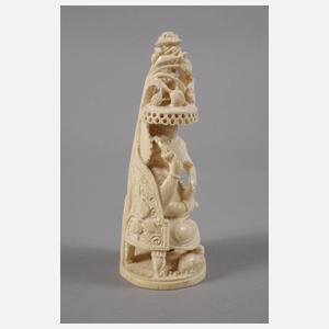 Elfenbeinschnitzerei Ganesha