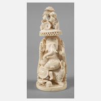 Elfenbeinschnitzerei Ganesha111