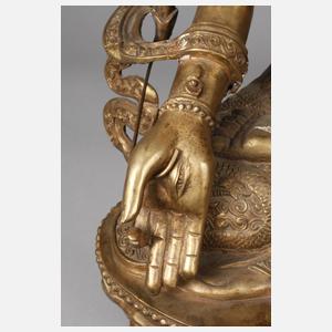 Bronzeplastik weiße Tara