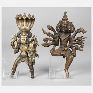 Zwei figürliche Bronzen