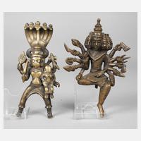 Zwei figürliche Bronzen111