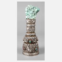 Türkisnugget auf Silberfuß111