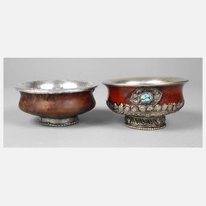 Zwei Teeschalen Tibet