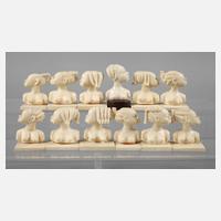 Zwölf Platzkartenhalter Elfenbein111