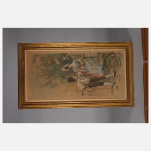 Gobelin-Malerei als Stellschirm