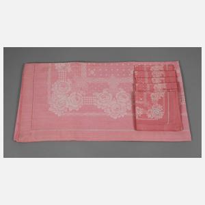 Tischgarnitur Rosendekor