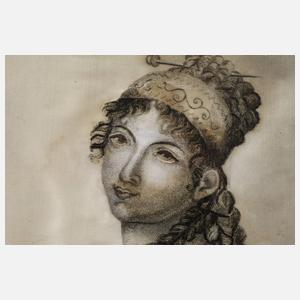 Seidenstickerei Biedermeier