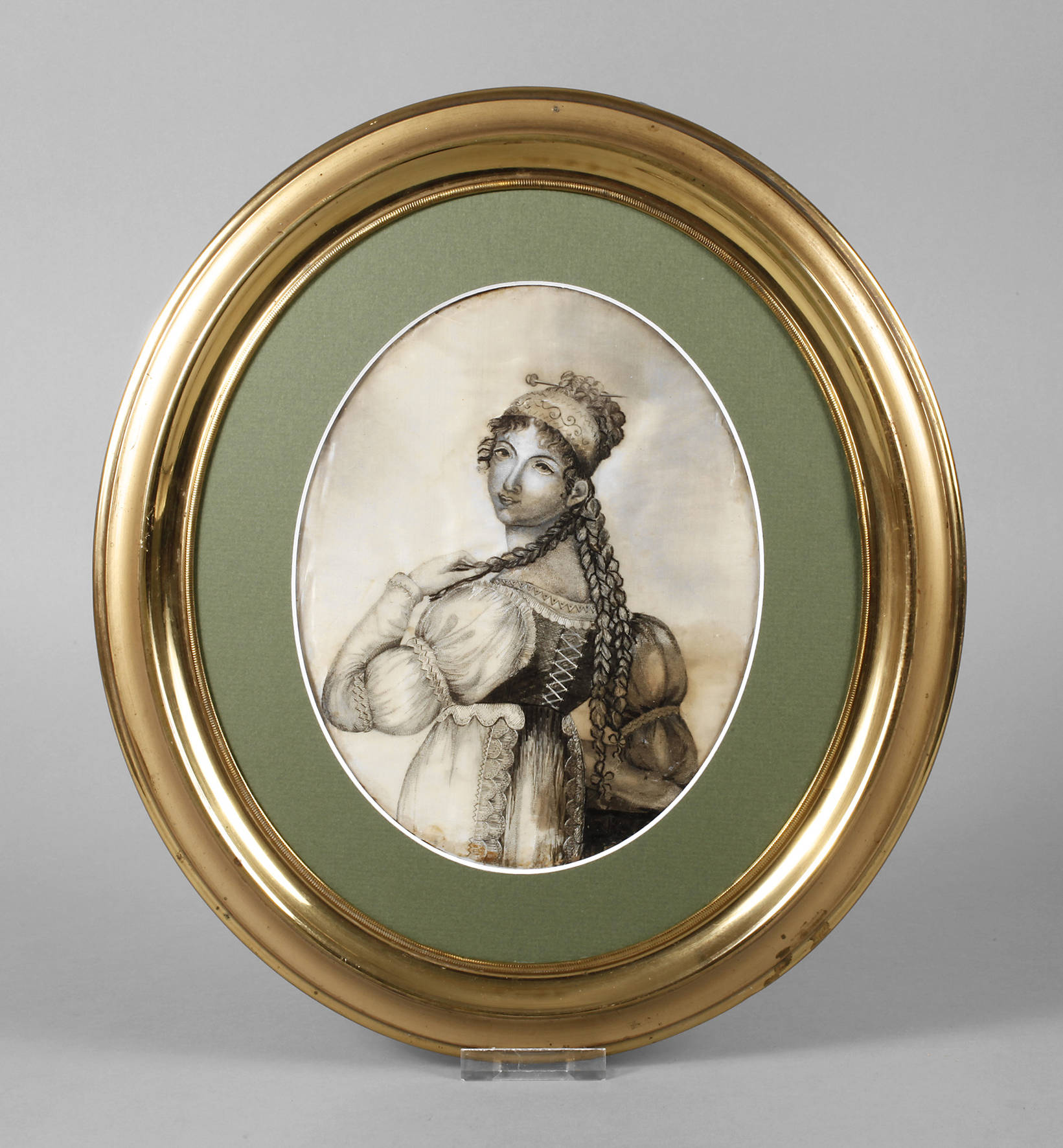 Seidenstickerei Biedermeier