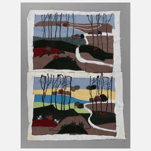 Paar Patchworkarbeiten